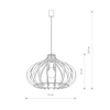 Lampa wisząca IKA D Nowodvorski 4174 drewniany
