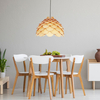 Lampa wisząca Burgo duża 1xE27 drewno LP-101335/1P L