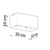 Sollux Lighting Plafon QUAD naturalne drewno SL.0493