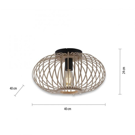 Lampa sufitowa Paul Neuhaus RACOON 11410-79 drewniany