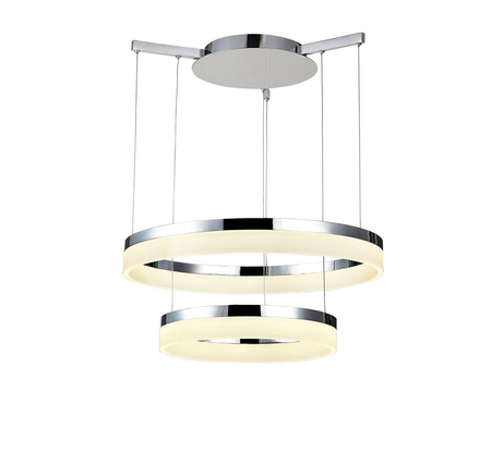 Lampa wisząca ZOLA 60/40 CHROME Azzardo AZ1294 white / chrome