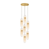 Lampa wisząca Luces Exclusivas REBALVO LE45201 złoty i odcienie złota