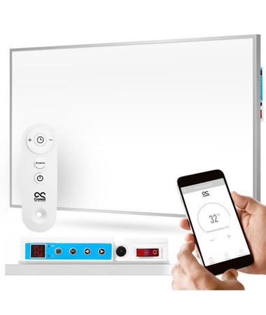 Panel grzewczy Cronos z WiFi i pilotem 720W kolor ramki biały