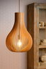 Lampa wisząca Lucide BODO drewniany 01400/38/72