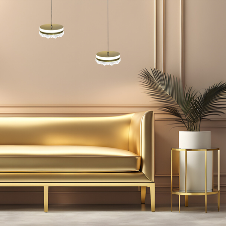 Milagro Lampa wisząca PRECIOSA 25W LED ML0998 ZŁOTY