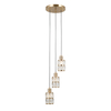 Lampa wisząca Italux Alma PND-40668-3-HBR Złoty
