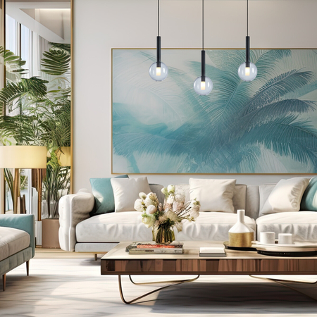 Milagro Lampa wisząca NIKO BLACK 1xG9 fi 150 ML0331 CZARNY