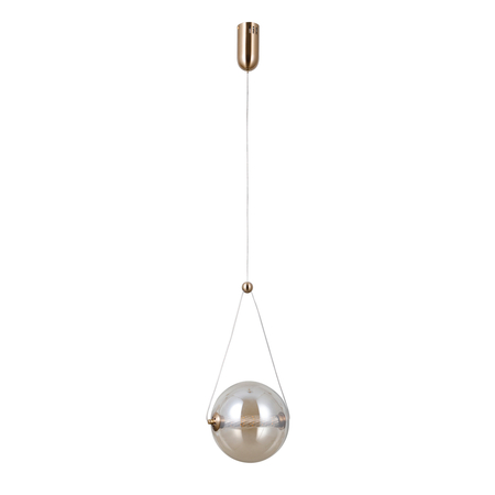 Lampa wisząca Italux Rastia PND-34361-M-HBR-AMB złoty