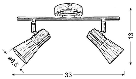 Lampa ścienna Candellux 92-84487 Arena