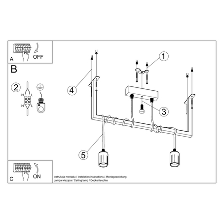 Sollux Lighting Żyrandol SALAMANCA 2 SL.0894