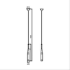 Lampa wisząca Zuma Line MD1998-1BL Conte