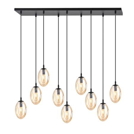 Lampa wisząca ASTRAL 9 Emibig 1267/9 czarny/złoty