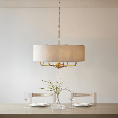 Lampa wisząca Endon Lighting Highclere 110727 mosiądz