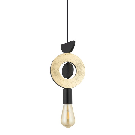 Lampa wisząca Nowodvorski DROPS WOOD F 11180 Złoty Czarny