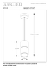 Lampa wisząca Lucide ZINO 74410/01/65 czarny