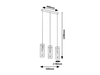 Lampa wisząca Rabalux Acantha 5259 czarny