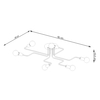 Sollux Lighting Żyrandol VECTOR 6 biały SL.1443