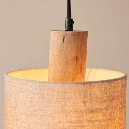Lampa wisząca Endon Lighting Durban 101681 drewniany