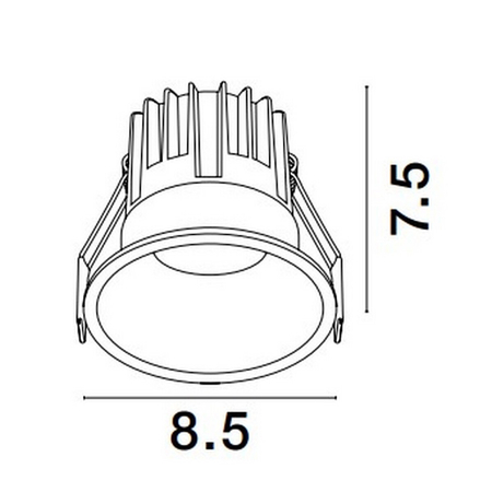 Oczko Luces Exclusivas ARAMIEL LE65110 biały