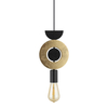 Lampa wisząca Nowodvorski DROPS WOOD F 11180 Złoty Czarny