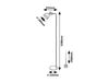 Lampa podłogowa Rabalux Flint 2243 Beżowy