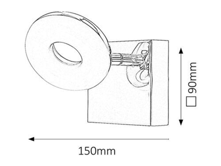 Lampa łazienkowa Rabalux Beata 5716 chrom