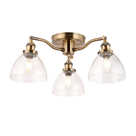 Lampa sufitowa Endon Lighting Hansen 97247 mosiądz