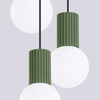 Sollux Lighting Lampa wisząca HALO 3P zielona oliwka SL.1725