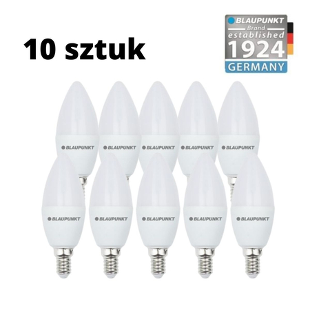 Zestaw 10 sztuk - Blaupunkt Żarówki LED E14 6,8W barwa naturalna