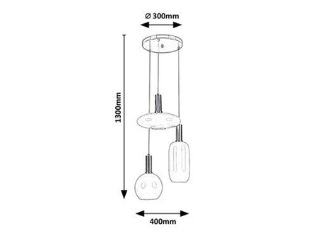 Lampa wisząca Rabalux Sinopia 5225 złoty