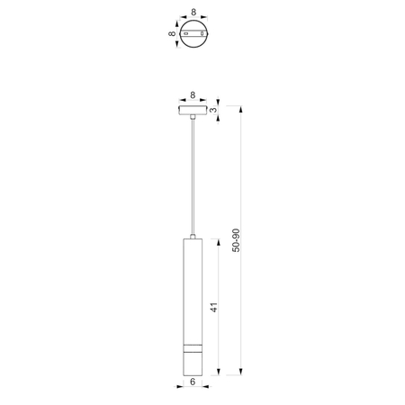 Milagro Lampa wisząca JOKER NAVY BLUE/GOLD 1xGU10 MLP7725 GRANATOWY / ZŁOTY