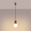 Sollux Lighting Lampa wisząca HALO 1 ochra czerwona SL.1729