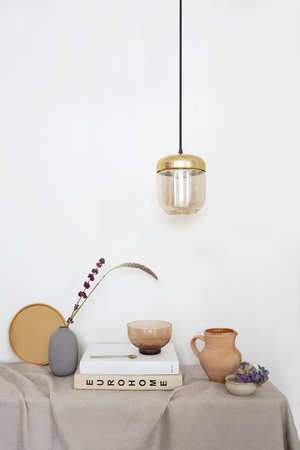 Lampa wisząca Umage 2215 Acorn amber brass