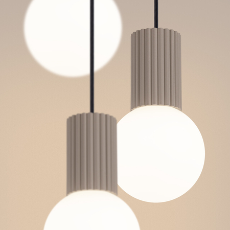 Sollux Lighting Lampa wisząca HALO 3P taupe SL.1745