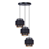 Lampa wisząca AMOS Kaja K-5282 czarny/złoty