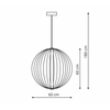 Lampa wisząca Treviso duża CCT 1xLED złota LP-798/1P L GD CCT