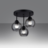 Sollux Lighting Żyrandol ALINO 3 czarny SL.1140