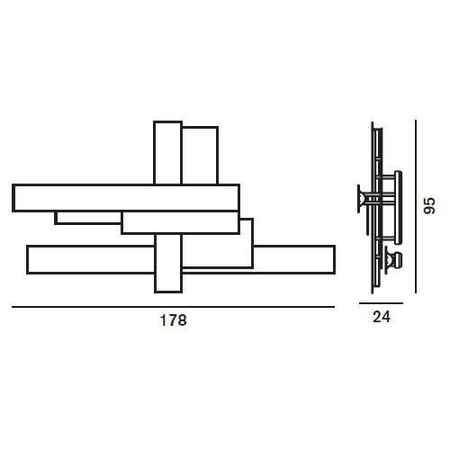 Lampa ścienna Foscarini 174005-10 Fields