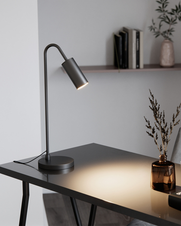 Lampa stołowa By Rydens Curve 4002580-4002 czarny matowy
