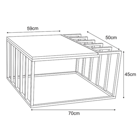 Meble dekoracyjne KS-27 STOLIK z serii KAJA HOME