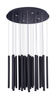 Lampa wisząca Maxlight P0419D czarny/chrom