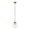 Lampa wisząca Italux Sarpo PND-58867-1S-BK-BRO Mosiądz