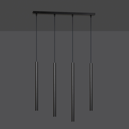Lampa wisząca SELTER 4 BLACK Emibig 552/4 czarny