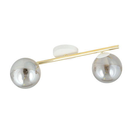 Lampa sufitowa SPLENDI 2 Emibig 1247/2 biały/złoty