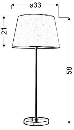 Lampa stołowa Candellux 41-00913 Ibis