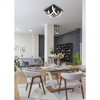 Lampa sufitowa Zuma Line MX3274-4-3BCT TULA LAMPA SUFITOWA CZARNA/BLACK