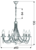 Żyrandol Candellux 38-69187 Muza 