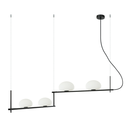 Lampa wisząca Italux Kernio PND-357784-BK+W Czarny