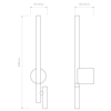 Kinkiet Astro Baton Reader LED 1475013 Matowy Nikiel