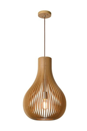 Lampa wisząca Lucide BODO drewniany 01400/38/72